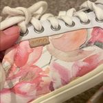Ecco Womens  Soft Pink Floral Leather Lace Up Sneakers Photo 8