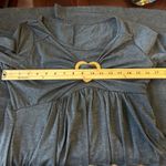 Womens Maxi Dress Size XS/S Gray Long Sleeve With Heart Detail Layered Skirt Photo 6