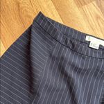 Cooperative  from urban outfitter medium navy white pinstripe slit mini skirt Photo 3