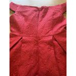 Ark & CO Red Dress White Embroidered Size‎ Small Mini Zipper Formal Party Women Photo 6