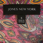Jones New York Women’s Multicolor Geometric Print Short Sleeve Top Size S Pink Photo 2