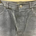 Vintage Bushwacker Genuine Suede Leather Womens 12 Pants Blue Highwaisted USA Photo 2