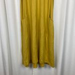 J.Jill Mustard Yellow Sleeveless Maxi Dress Sz.L Size L Photo 4