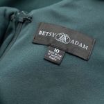 Betsy and Adam  Christine Scuba Crepe Ruffled Bow Gown Photo 3