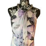 Calvin Klein NWT  STUNNING Floor Length Floral Dress Size 8 Photo 2