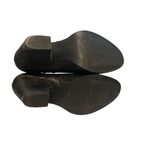 Nine West 90s Vintage sz 7.5 Womens Black Round Toe Chunky Heel Boots Chic Edgy Photo 5