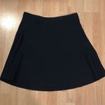 DKNY Black Heavyweight Stretch Ribbed Skater Skirt L Photo 2