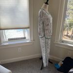 LAKE Christmas Tangled Lights 100% Pima Cotton Pajamas, Medium, Like New White Photo 3