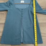 SABO Daria Square Neck Long Sleeve Top Dusty Blue S Photo 8