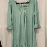 Andrée Andree by Unit mint green tunic dress ruffles lrg Photo 3