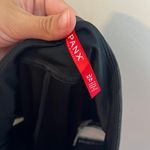 Spanx - Faux Leather Side Stripe Leggings Black White Photo 5