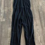 Splendid  elastic drawstring waist tank jumpsuit with pockets Photo 3