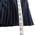 Paule Ka Navy Blue Wool Pleated Button Front Belted Cardigan Sweater Size XL Photo 6