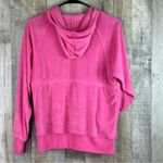 Vanity Fair Size Medium Fleece Hooded Pink Zippered Front Short Robe wit… Photo 1