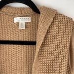 Kenar  100% Merino Wool Tan Waffle Knit Cardigan Sweater Sz 1X Photo 4
