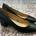 Calvin Klein Madeline Pump Shoes Womens Size 7 Black Faux Leather Block Heel Photo 0