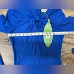 Farm Rio NWT  Bright Blue Long Sleeve Bodysuit - Size small Photo 4