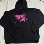 Anti Social Social Club Black Hoodie with Pink Graphic Size L Photo 0