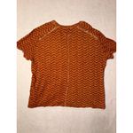 Free People We the Free Zigzag Print Linen Blend short sleeve boho Top size S Photo 5