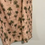 Robin K Tan Beige Palm Tree Novelty Print Mini Dress Size Medium NWT Photo 1