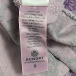 Sundry Mod Floral Sweatshirt Top Bright Orchid Long Sleeves Crewneck 2 = M New Photo 4