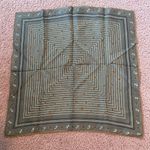 Vintage Feels Like 100% Silk Hand Rolled Scarf Smells Must/Perfume No Tags gray Photo 0