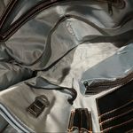 None Lawyer’s bag top handle Leather croc embossing patent leather briefcase Retro Photo 8