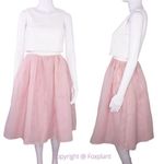 Vintage princess dress organza pink fit and flare with white sequin top Size XXS Photo 1