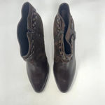 Diane Von Furstenberg Diane von‎ Furstenberg Brown Suede Braided Booties Photo 2