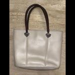 Brighton Bug Braided Leather Cream Handbag Purse Tote 14”x10.5”x5” Photo 1