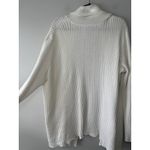 Ralph Lauren Lauren  White 100% Cotton Ribbed Knit‎ Long Cardigan Size 1x Cottage Photo 6