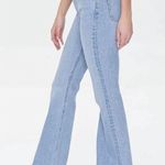 Forever 21 NWT | High Rise Flare Leg Slim Fit Light Blue Wash Denim Jeans 33 Photo 5