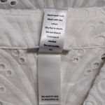 ANDIE NWT The Baltra Button Up White Eyelet Scalloped Hem Collared Shirt XL Photo 5