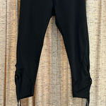Free People  Movement Black Swerve Cropped Lace Up Leggings  Photo 0