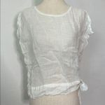 Anthropologie Stark X White Linen Top Photo 0