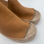 Marc Fisher Shoes Lannie Leather Ankle Strap Espadrille Platform Wedge Sandal 11 Photo 2