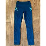 Fabletics trinity 365 motion high rise 7/8 length teal leggings xxs Photo 3