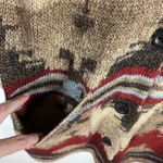J Jill Sweater Southwestern Aztec Wool Cardigan Women Duster Boho Women’s Small Red Photo 3