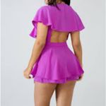 Impressions NWT Pink Lily  Boutique Women Pink fuchsia Romper size small Photo 4