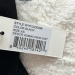 Womens Honor The Gift Denim Shirt Black XS New With Tags Photo 2