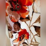 Alfred Dunner Plus size 2X Womens Cream Pullover Sweater Short Sleeve Floral Brown Photo 12