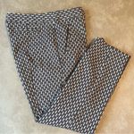 Tory Burch Blue and White Patterned Trousers Photo 9