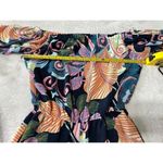 Nicole Miller  Studio Off The Shoulder Floral Romper Ruffle Hem Size 6 Photo 4