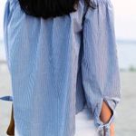 Toska Off the shoulder stripped boho top Photo 2