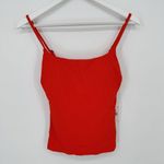ANDIE The Longline Tank Tankini In Ribbed Siren Orange Med NWT Photo 2