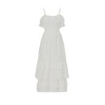 Slate + Willow  Eyelet White Midi Dress Photo 12