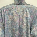London Fog Vintage 1980s Union Made ACTWU Floral Trench Overcoat 12P Fits XXL Photo 2