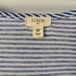 J.Crew  Sz M Blue & White Striped Sleeveless Top W Sequins Photo 7