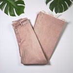 ZARA  Premium Marine Straight Wide Leg Jeans in Dusty Rose Pink Photo 5