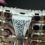 Vintage Signed PAT 1967965 Black/Clear Pave Rhinestones Clip On Earrings 11.0g Black Photo 11